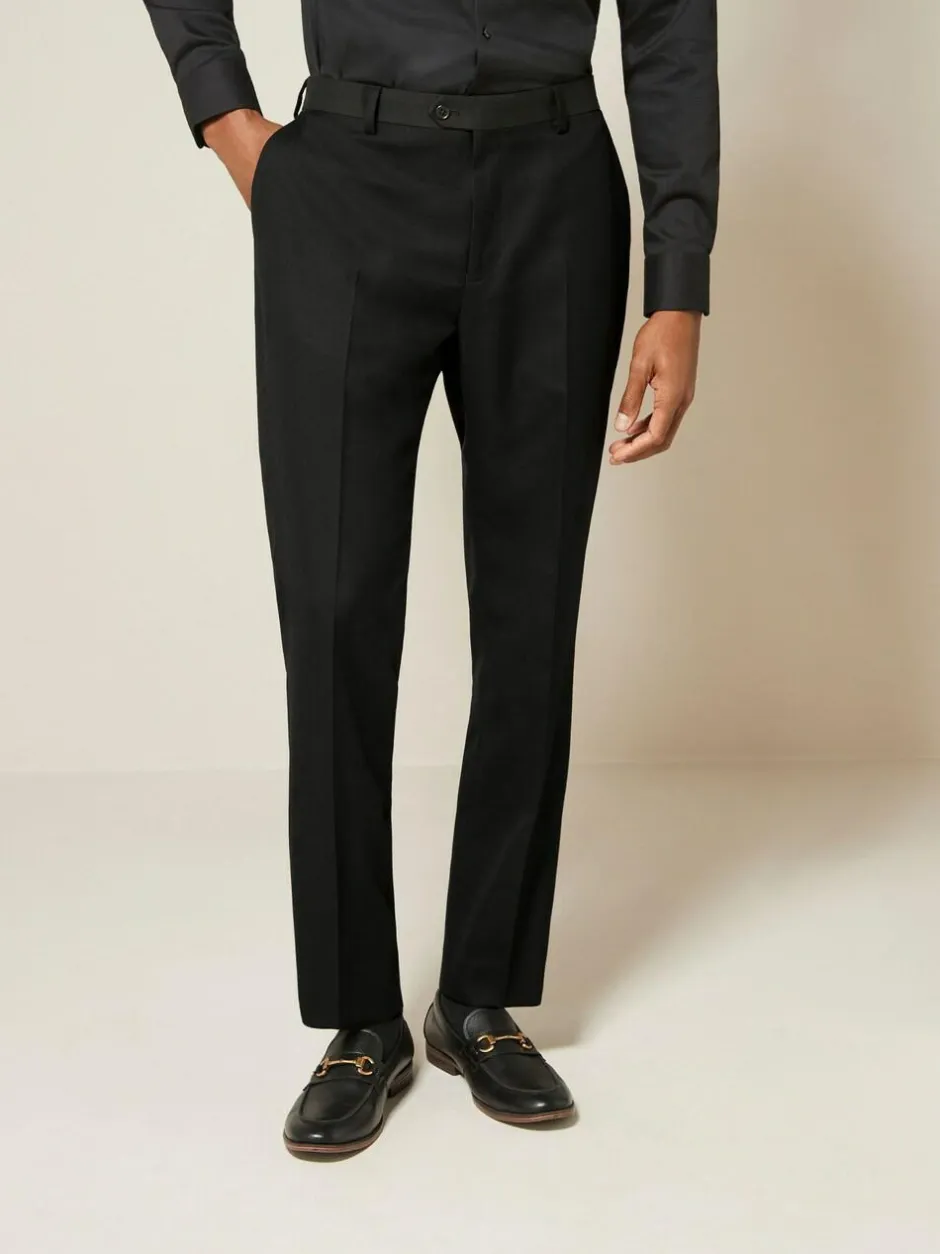 Next Black Regular Fit Textured Suit Trousers Outlet