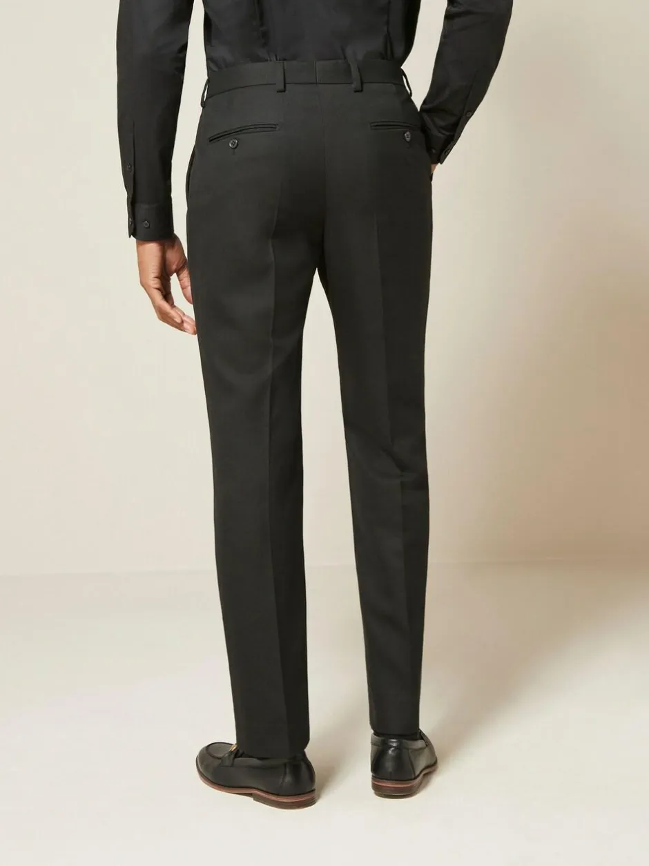 Next Black Regular Fit Textured Suit Trousers Outlet