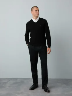 Next Regular Fit Textured Oxford Mock Shirt Jumper Black Hot