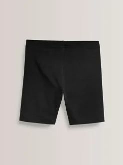 Next Regular Length 2 Pack Cotton Rich Stretch Cycle Shorts (3-16yrs) Black Discount