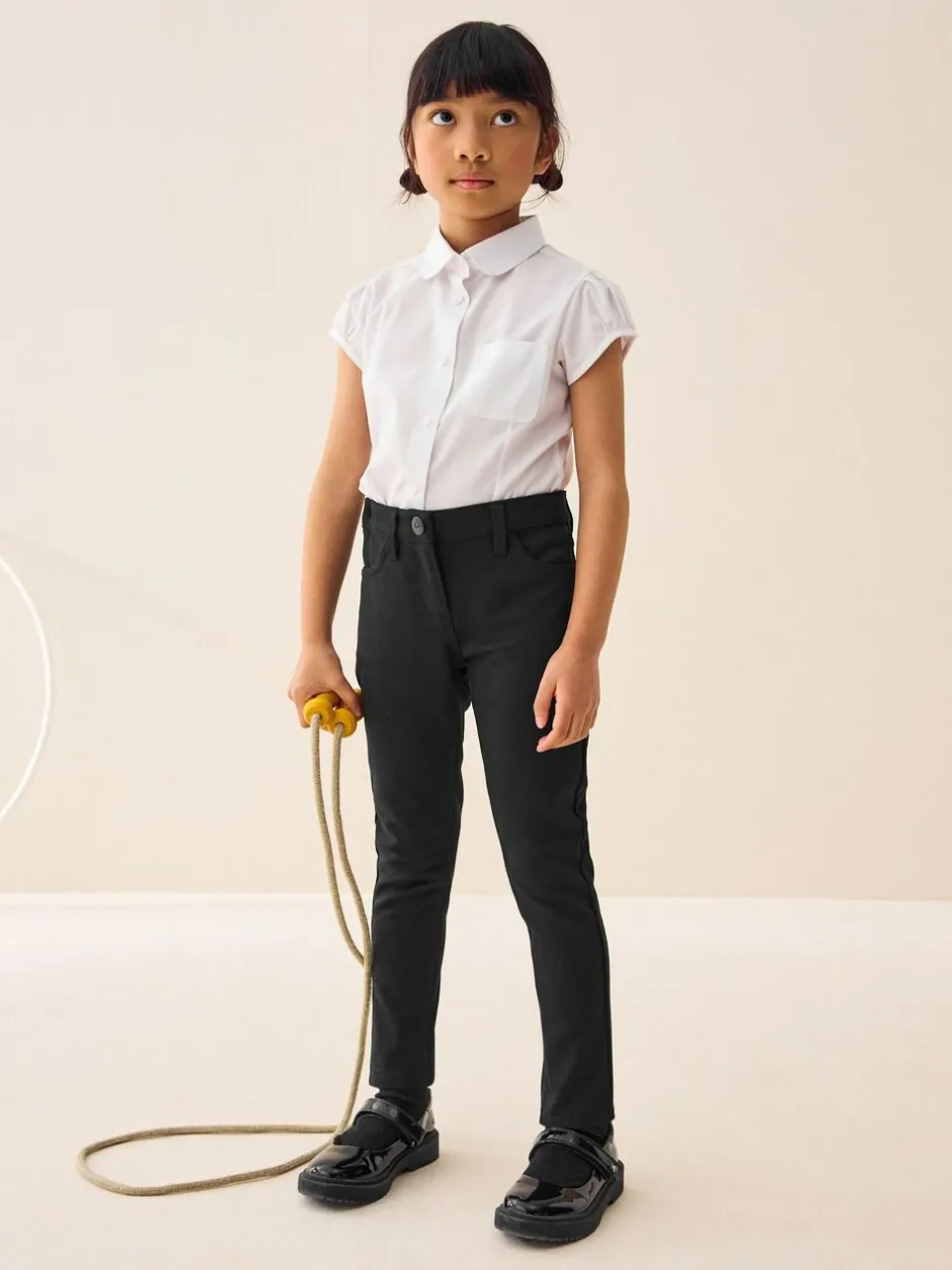 Next Regular Length Jersey Stretch Skinny School Trousers (3-18yrs) Black Discount
