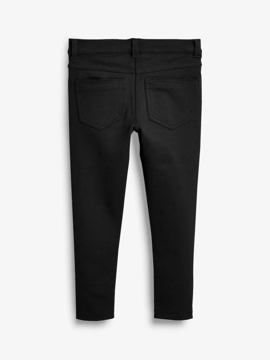 Next Regular Length Jersey Stretch Skinny School Trousers (3-18yrs) Black Discount