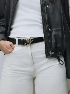 Next Regular Statement Buckle Leather Belt Black Outlet