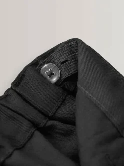 Next Regular Waist School Pleat Front Trousers (3-17yrs) Black