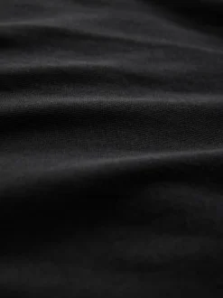 Next Black Relaxed Fit Heavyweight T-Shirts 3 Pack Outlet