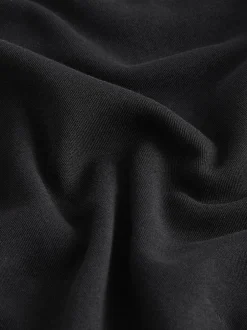 Next Black Relaxed Fit Heavyweight Longline T-Shirt Outlet