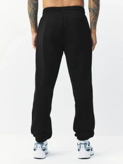 Next Relaxed Fit Slim Fit Brushback Heavyweight Joggers Black Hot