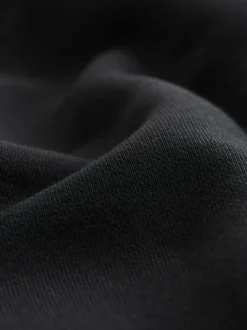 Next Relaxed Fit Slim Fit Brushback Heavyweight Joggers Black Hot