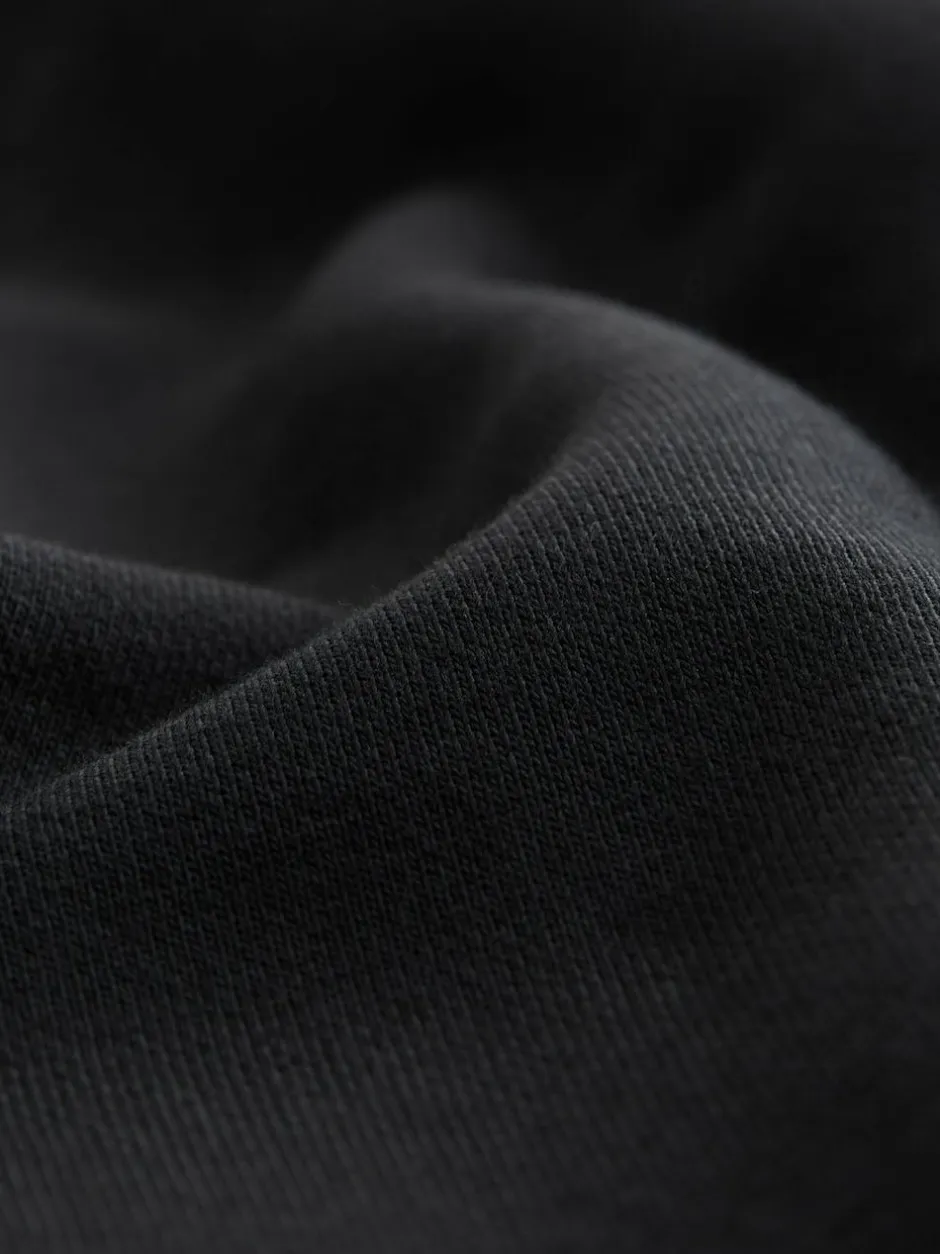Next Relaxed Fit Slim Fit Brushback Heavyweight Joggers Black Hot