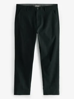 Next Black Relaxed Fit Stretch Chinos Trousers Outlet