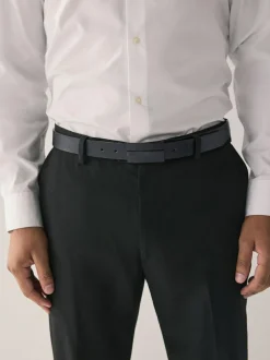 Next Black Reversible Plaque Belt Online