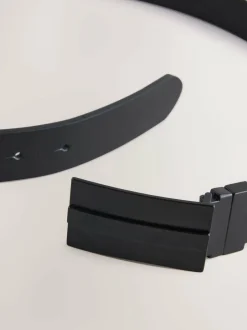 Next Black Reversible Plaque Belt Online
