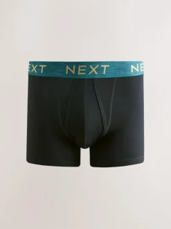 Next Black Rich Marl Waistband A-Front Boxers 10 Pack Sale