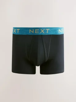 Next Black Rich Marl Waistband A-Front Boxers 10 Pack Sale