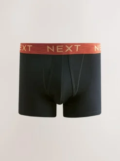 Next Black Rich Marl Waistband A-Front Boxers 10 Pack Sale