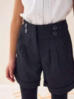 Next School Shorts (3-16yrs) Black Hot