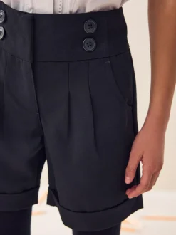 Next School Shorts (3-16yrs) Black Hot
