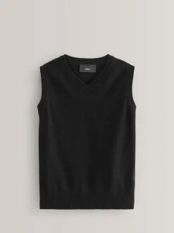 Next School Tank Top (3-16yrs) Black Best