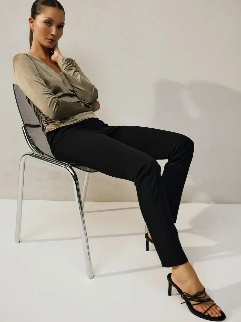 Next Sculpting Military Trousers Black Best
