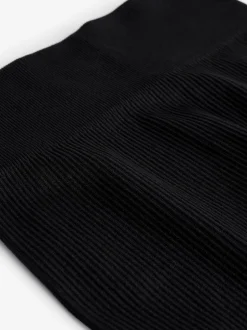 Next Black Seamless Ribbed High Waist Leggings (3-16yrs) Discount