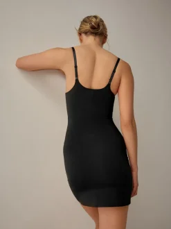 Next Shaping Medium Control Premium Cotton Wear Your Own Bra Slip Black Hot