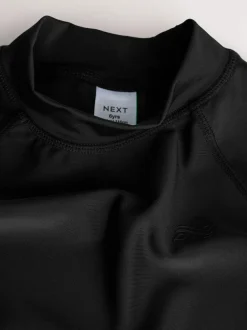 Next Black Short Sleeve Rash Vest (1.5-16yrs) Clearance