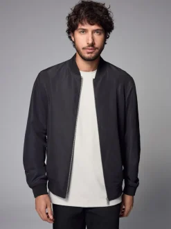 Next Black Shower Resistant Bomber Jacket Online