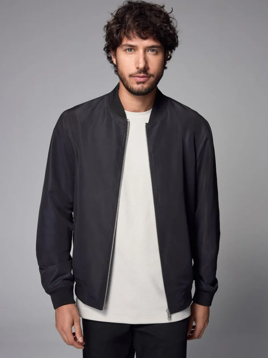 Next Black Shower Resistant Bomber Jacket Online