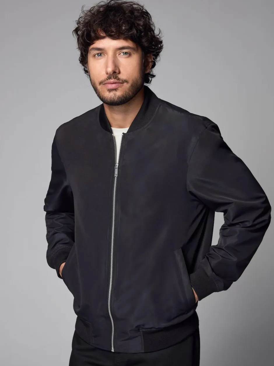 Next Black Shower Resistant Bomber Jacket Online