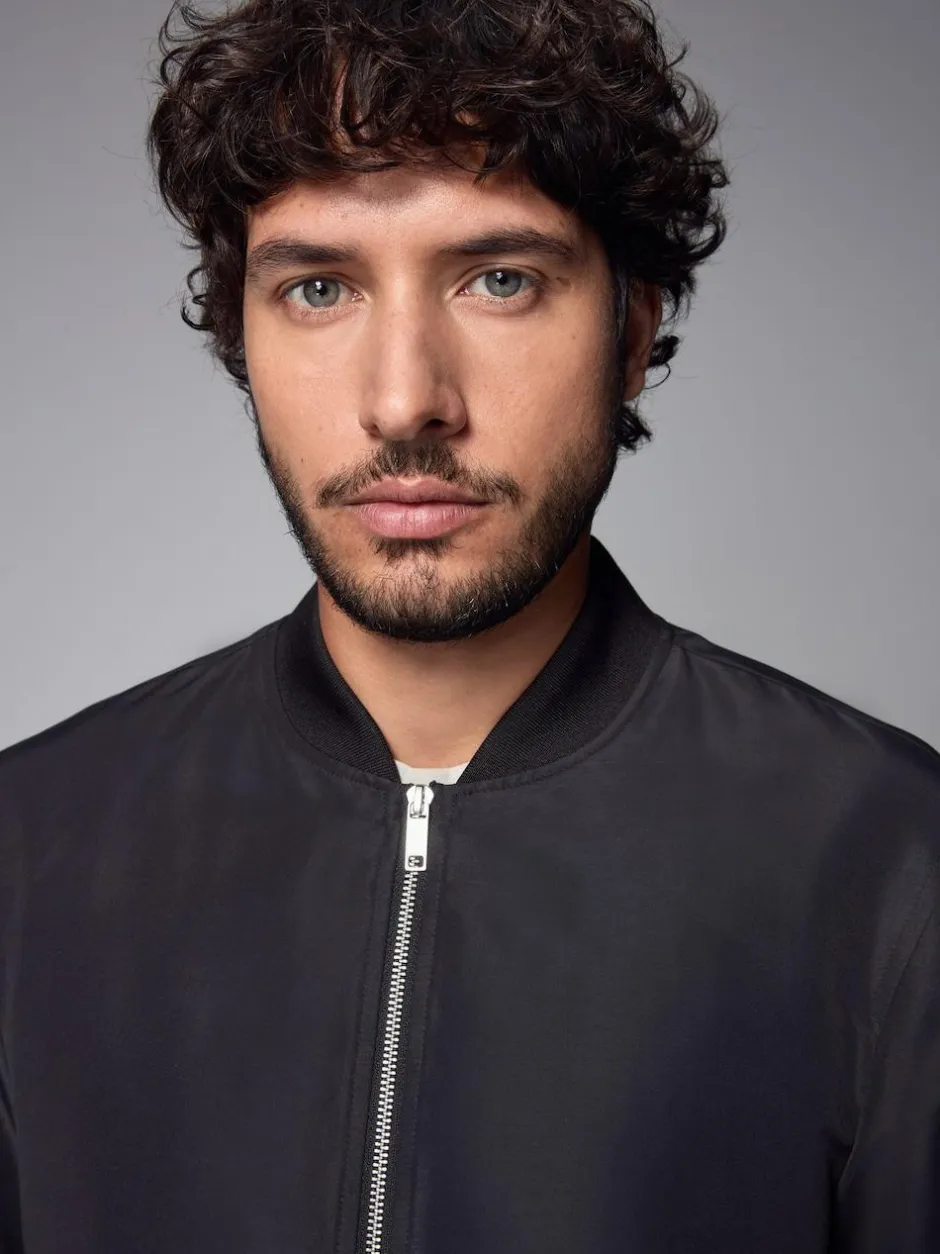 Next Black Shower Resistant Bomber Jacket Online