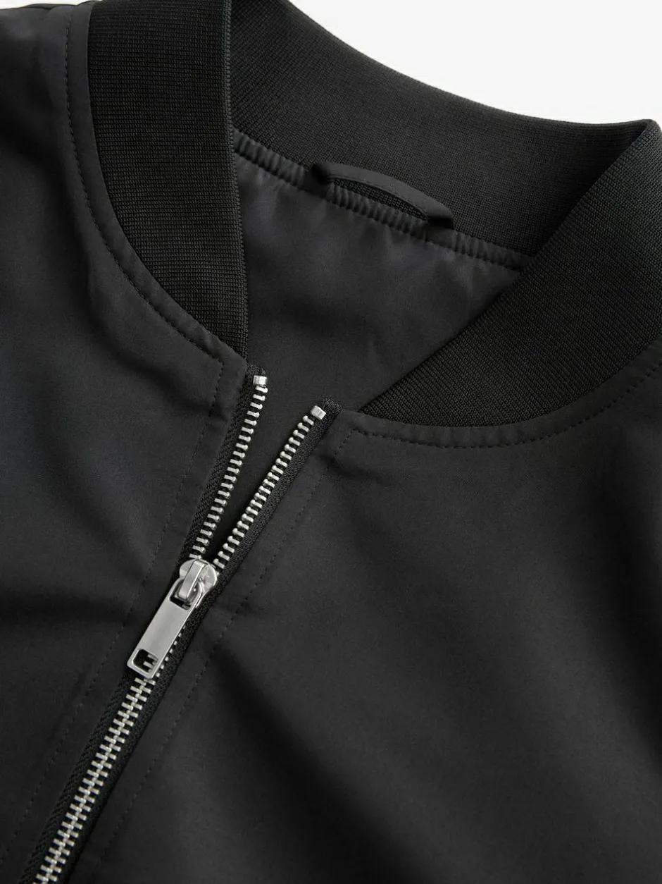 Next Black Shower Resistant Bomber Jacket Online