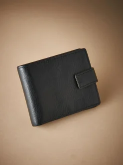 Next Signature Leather Extra Capacity Wallet Black New