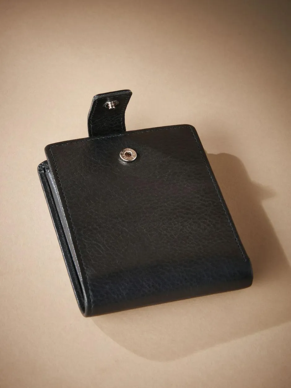 Next Signature Leather Extra Capacity Wallet Black New