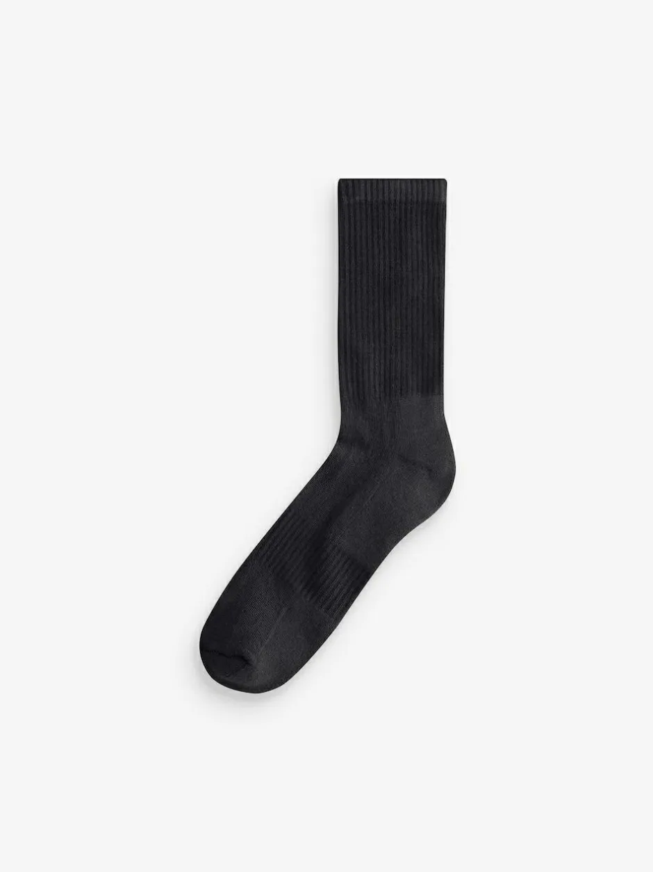 Next Black Signature Modal Cushioned Sports Socks 4 Pack Outlet