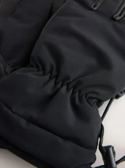 Next Black Ski Gloves With Leather Outlet