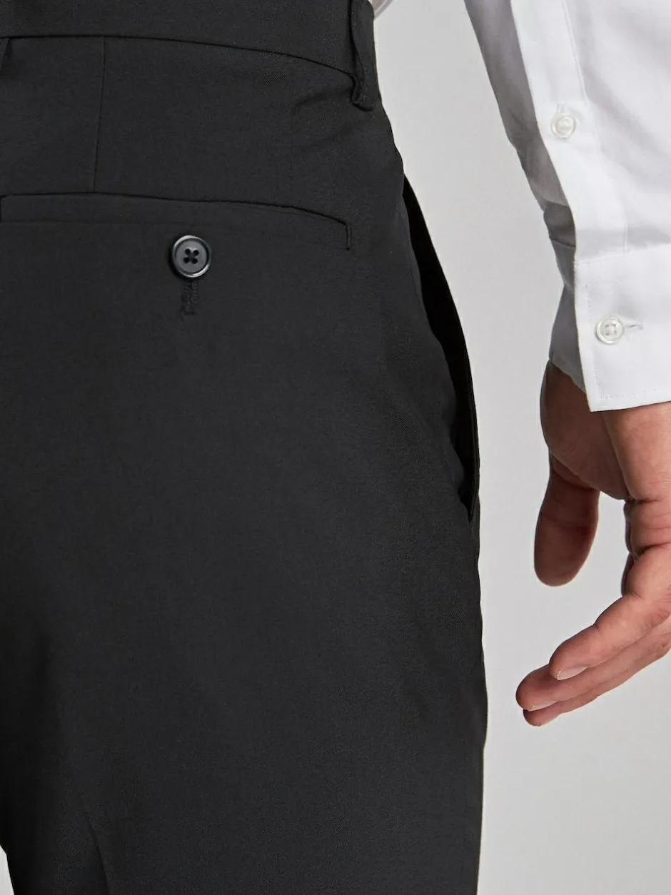Next Skinny Fit Stretch Smart Trousers Black Best