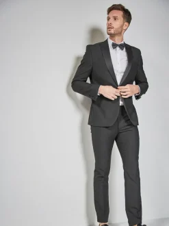 Next Black Skinny Fit Tuxedo Suit Jacket Hot
