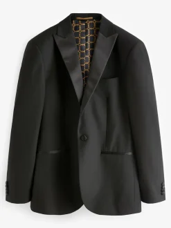 Next Black Skinny Fit Tuxedo Suit Jacket Hot