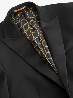 Next Black Skinny Fit Tuxedo Suit Jacket Hot