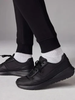 Next Slim Fit Brushback Heavyweight 2 Pack Joggers Black Hot