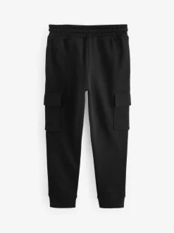 Next Slim Fit Cargo Joggers 2 Pack (3-16yrs) Black Outlet