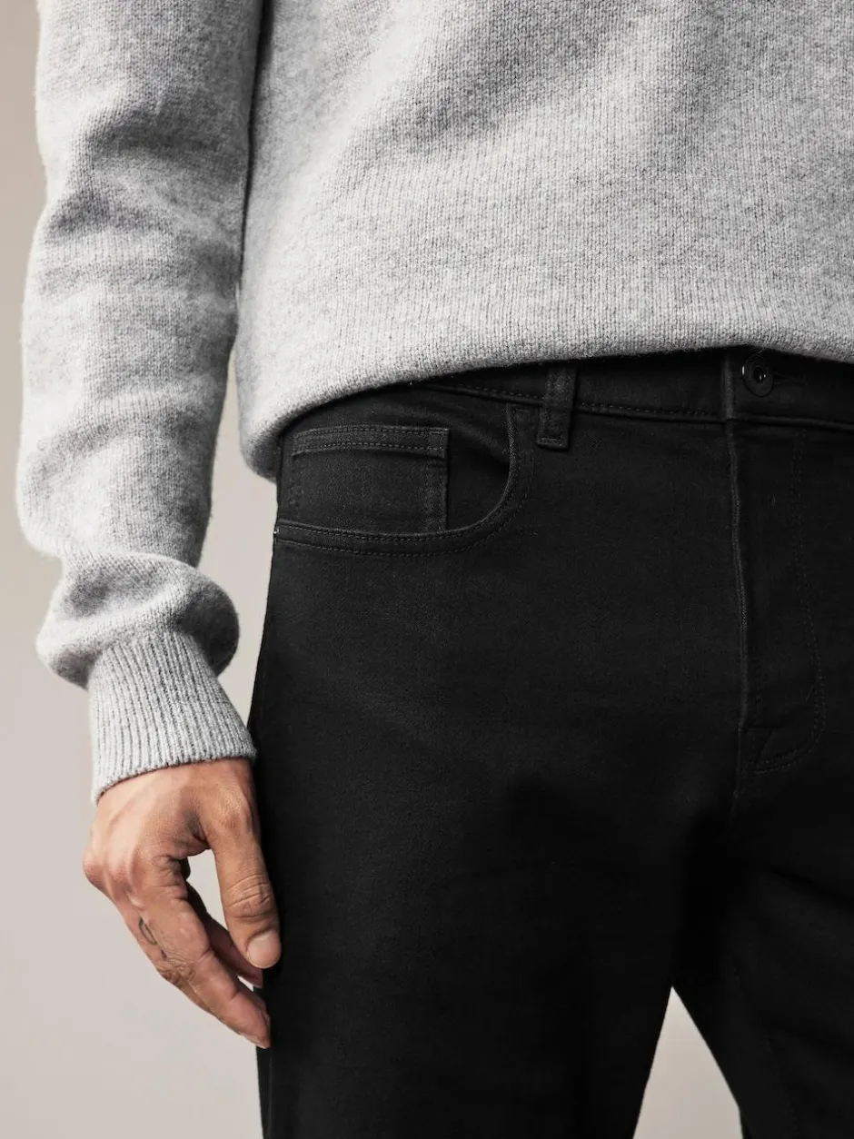 Next Black Slim Fit Comfort Stretch Jeans New