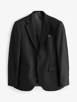 Next Slim Fit Flannel Suit Jacket Black Online