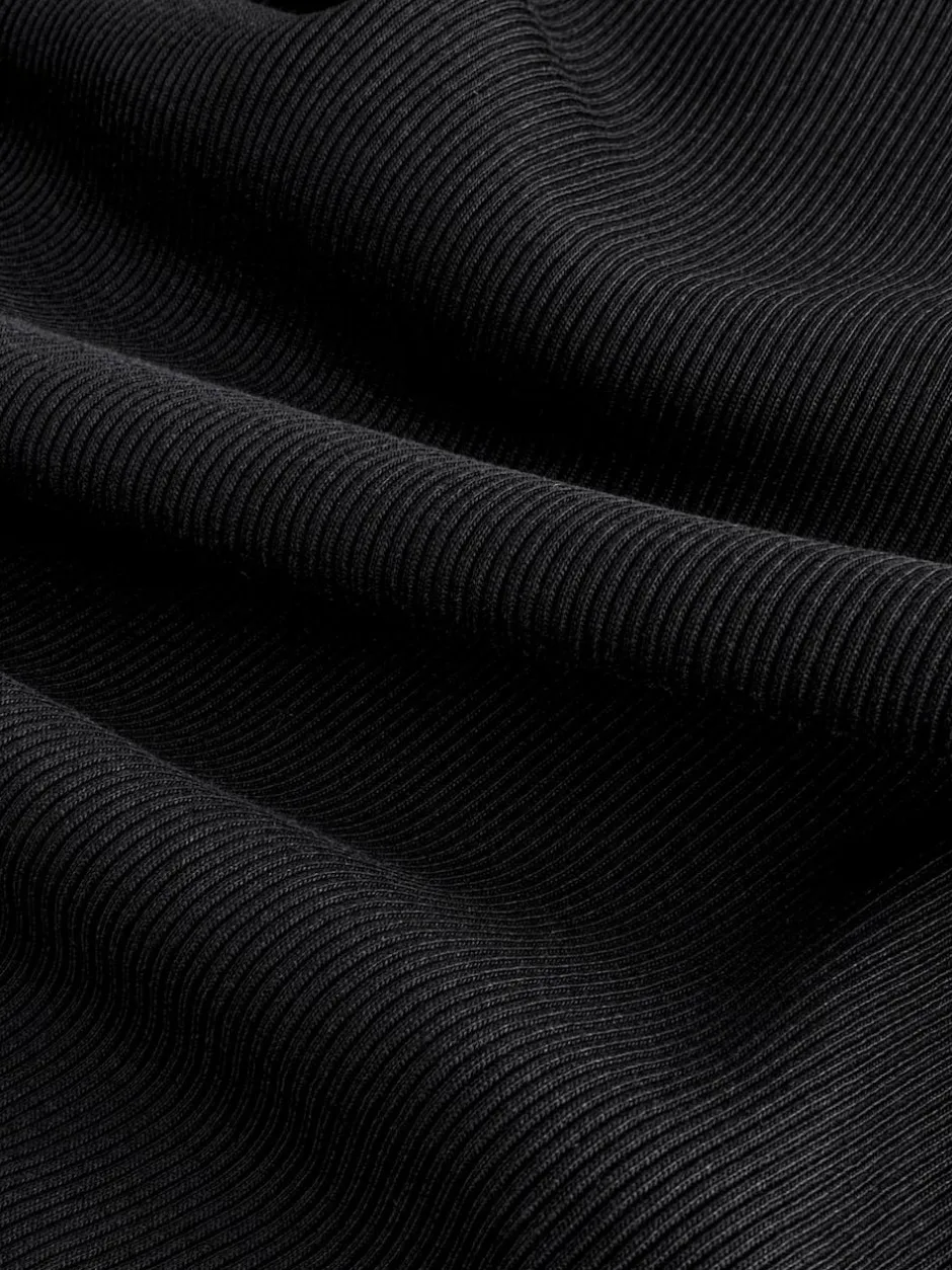Next Slim Fit Ribbed Vest Black Discount