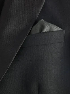Next Black Slim Fit Signature Nova Fides 100% Italian Wool Tuxedo Suit Jacket Sale