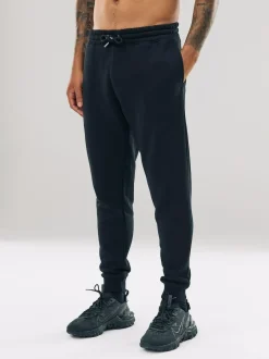 Next Slim Fit Slim Fit Brushback Heavyweight Joggers Black Outlet