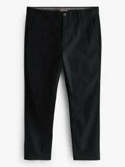 Next Black Slim Fit Stretch Chinos Trousers New