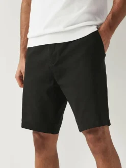 Next Black Slim Fit Stretch Chinos Shorts Online