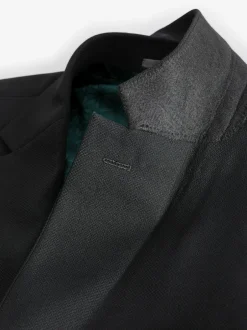 Next Black Slim Fit Textured Suit Jacket Sale