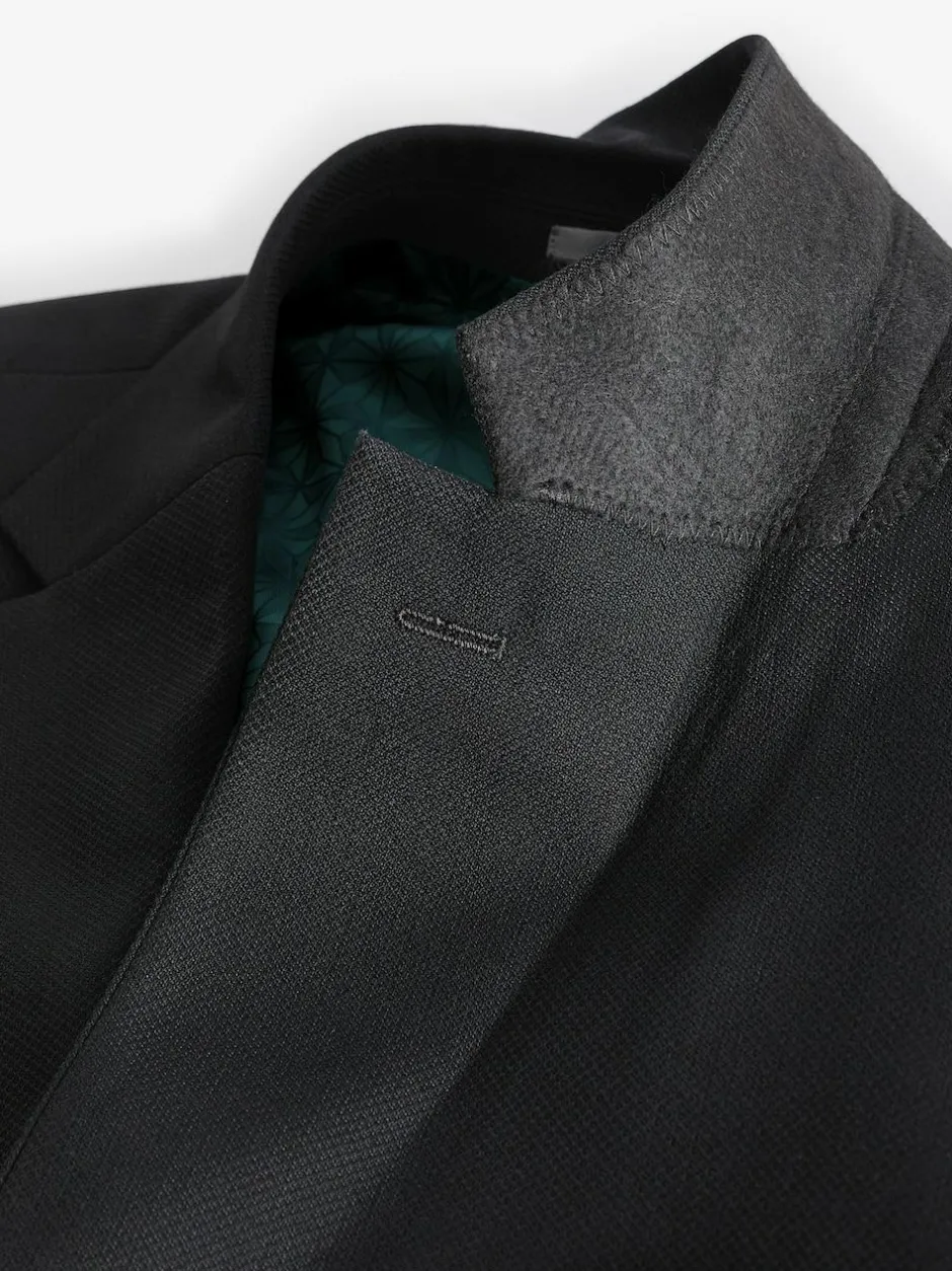 Next Black Slim Fit Textured Suit Jacket Sale